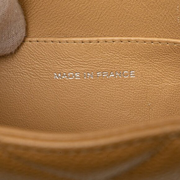 CHANEL Brown Caviar Leather Logo Tote Bag - Picture 12 of 13